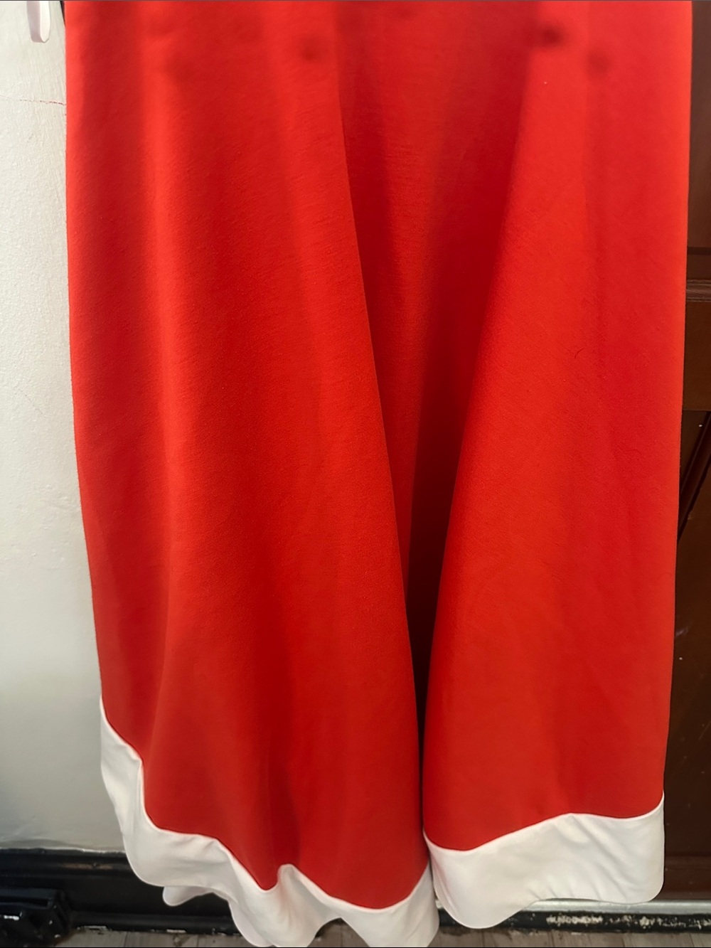 Maeve Orange Midi Dress with White Contrast Hem - Picture 10 of 10
